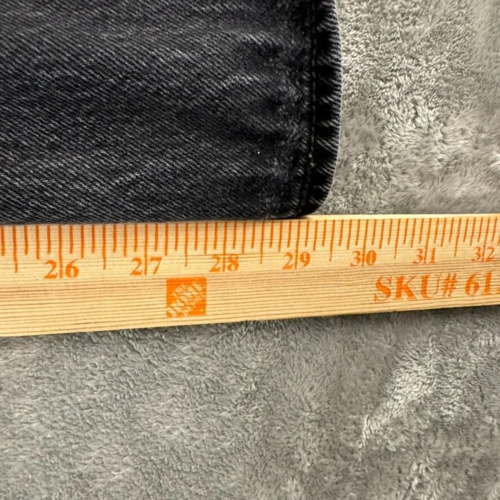 Levis 501‎ Jeans Mens 36x30 (Actual 34x29) Black Faded Straight Leg 100% Cotton